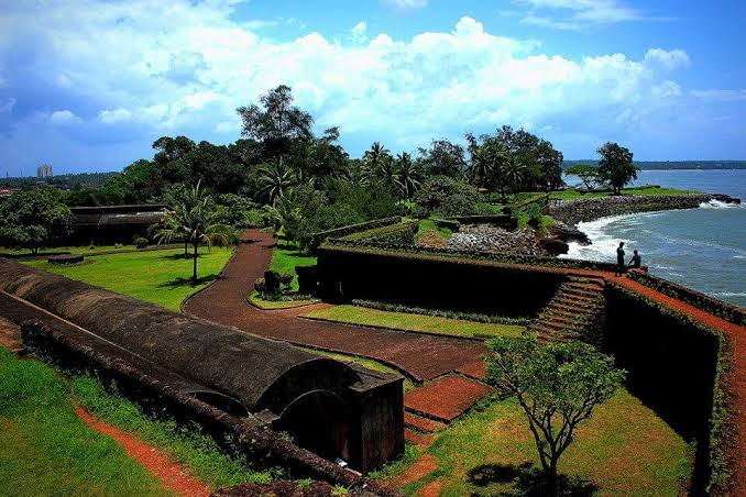 St Angelo Fort overlooking the Arabian Sea in Kannur Kerala